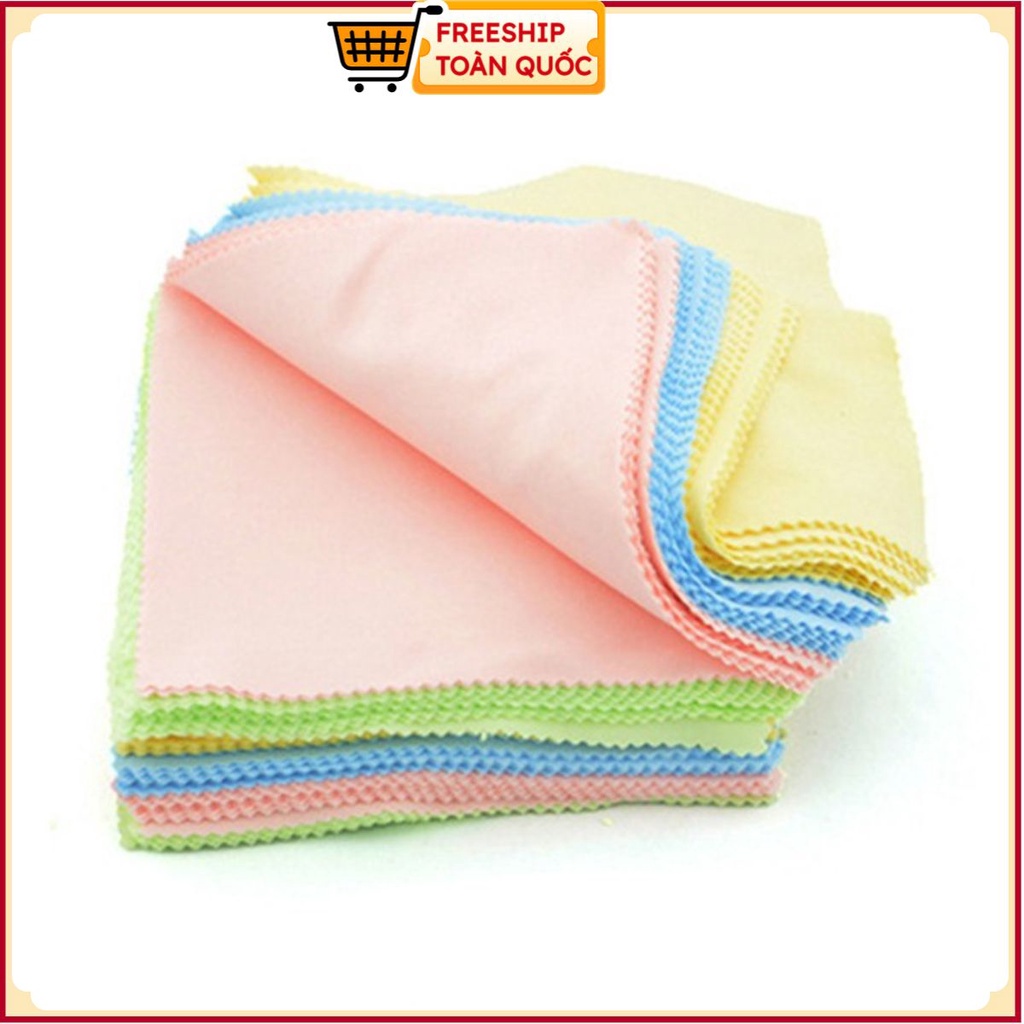 Khăn Lau Kính Đa Năng Chuyên Dụng - Lau Mắt Kính Cận - Mặt Kính Điện Thoại - Mặt Gương Trang Điểm