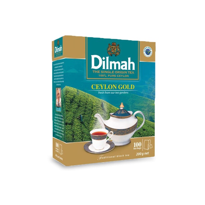 TRÀ DILMAH CEYLON GOLD 100 GÓI