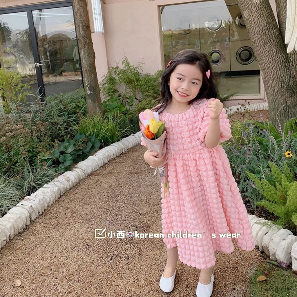 Đầm Công Chúa Phong Cách Hàn Quốc Cho Bé Gái