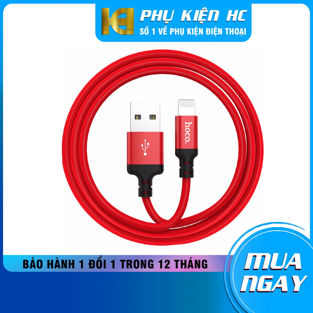 Dây sạc iPhone ⚡ XẢ KHO ⚡ Cáp sạc iPhone Lightning Hoco x14 dành cho IP, pin dự phòng - Dây cáp IP bảo hành 1 năm