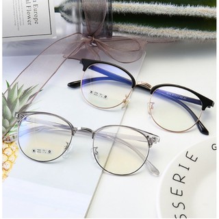 GỌNG KÍNH CẬN TRÒN KIM LOẠI NỮA GỌNG