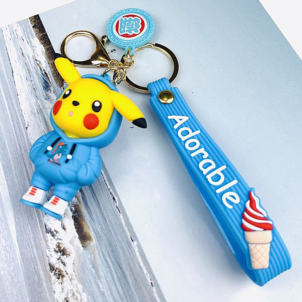 Móc Khóa Hình Pikachu Dễ Thương