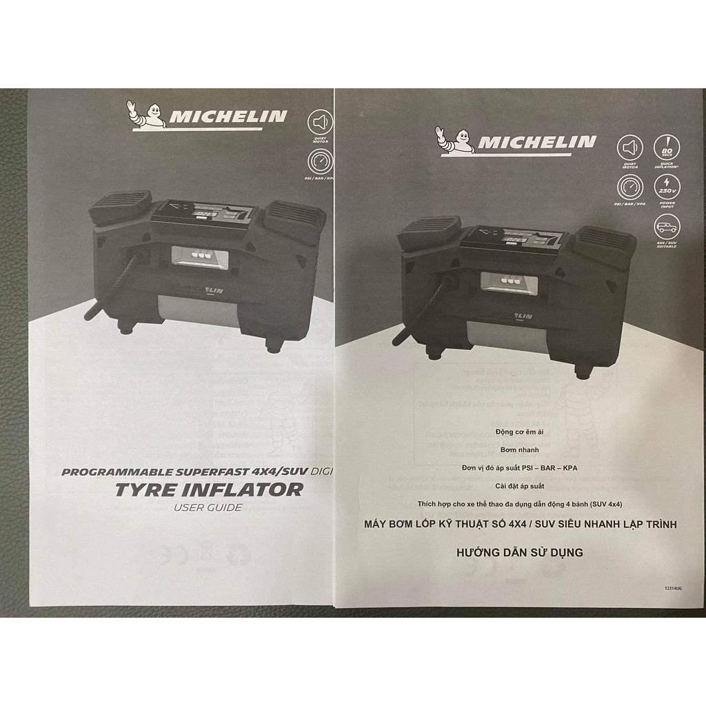 Bơm điện 2 Piston Michelin 12314 rẻ nhất Shopee - Chuyên cho xe bán tải và SUV