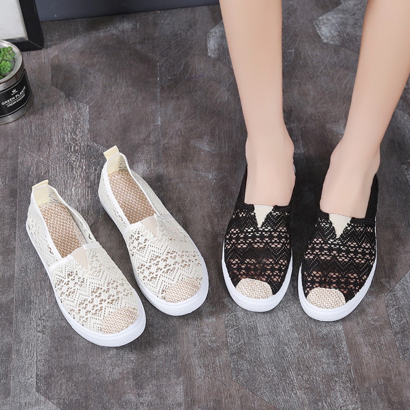Giày Lưới Đế Mềm Siêu Nhẹ Thoáng Khí Thời Trang Mùa Hè Cho Nữ