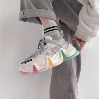 Giày Sneaker nữ lưới siêu êm Đế cầu vồng -Order