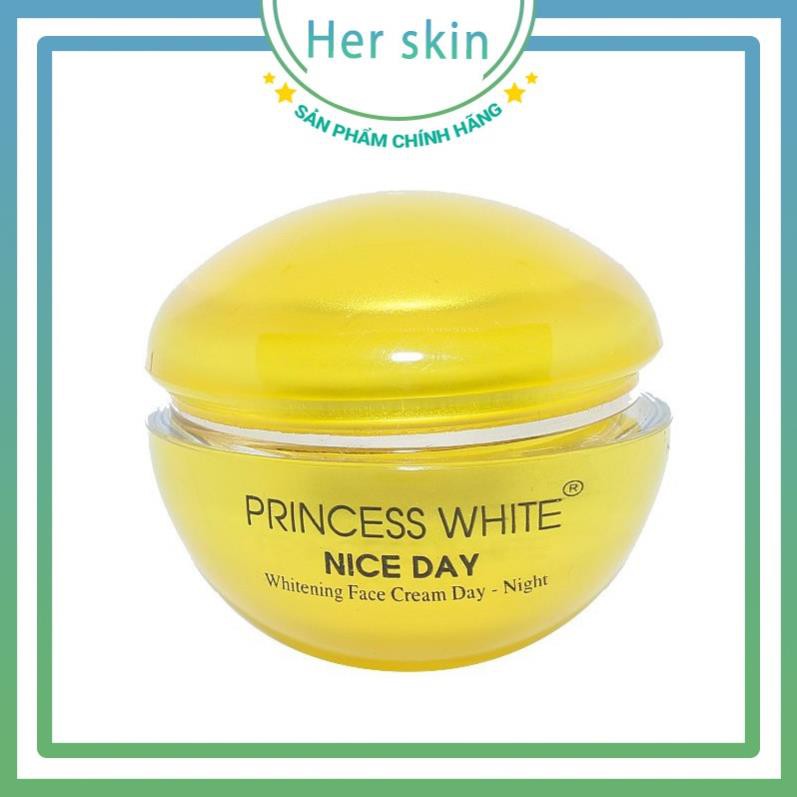 Kem Dưỡng Da mặt niceday PRINCESS WHITE, kem giúp dưỡng trắng da, cấp ẩm, chống nắng. Da trắng sáng sau 10 ngày sử dụng