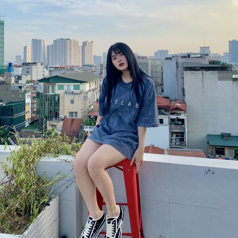 Áo Thun Trơn Tay Lỡ TEELAB Ullzang Unisex 1 Màu- Áo Phông Nam Nữ Unisex 100% Cotton