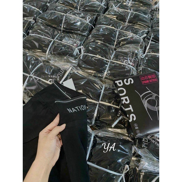 Quần legging nữ cạp cao ( national) chất umi loại 1 gen bụng cho nữ - Full hộp