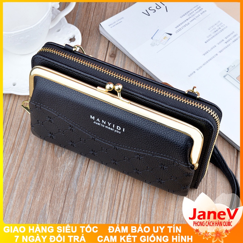 Ví Cầm Tay Nữ Dài Đeo Chéo Cao Cấp Sang Trọng Phong Cách Hàn Quốc TVNN396