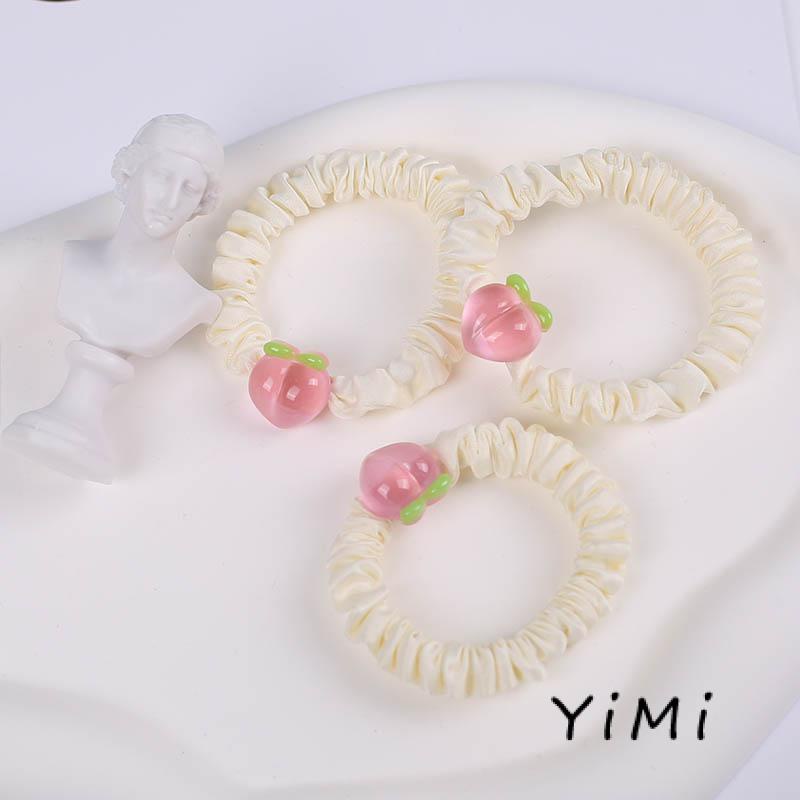 Dây Buộc Tóc Hình Quả Đào 2022 Thời Trang Hàn Quốc