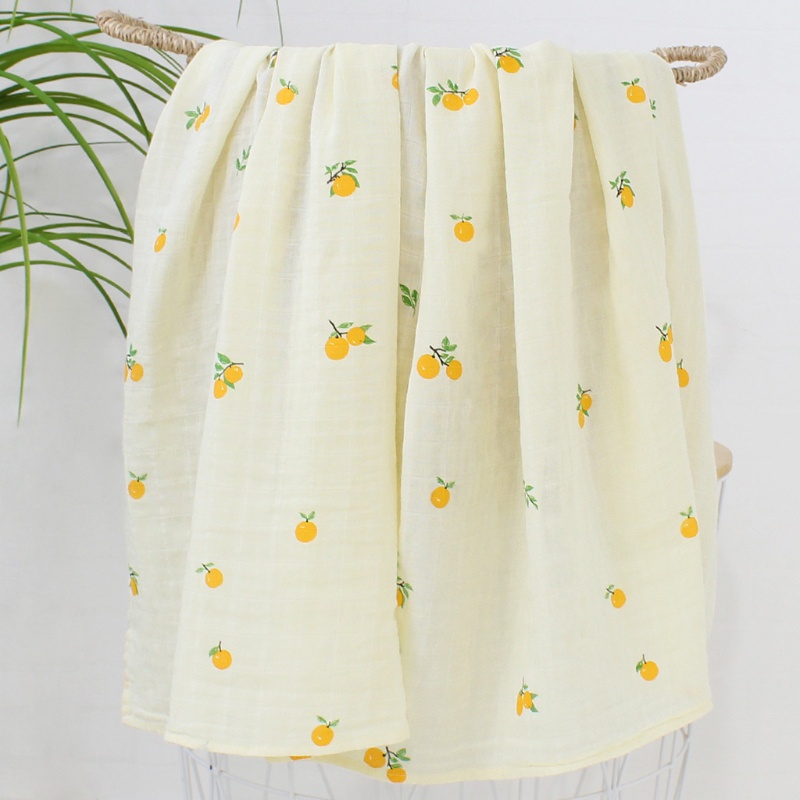 Chăn Quấn Em Bé 2 Lớp 120x120cm Mềm Mại