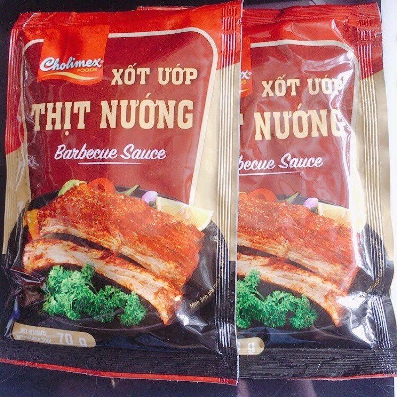 Sốt Ướp Thịt Nướng Cholimex Gói 70g Date Mới