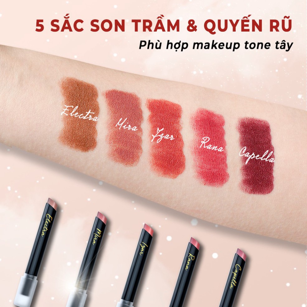 Lõi Son lì LUSTRE Ultra Slim Matte thỏi mảnh (0.8 gram) - Màu Mira