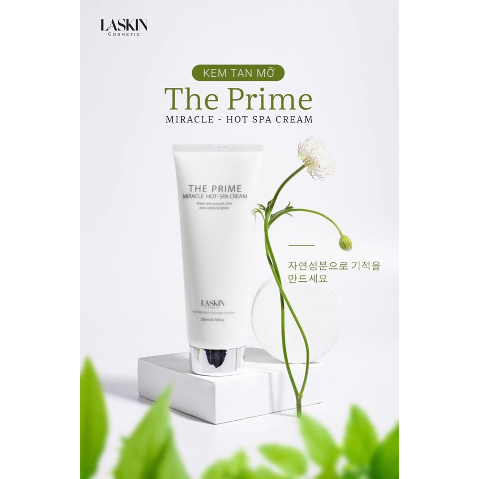 Kem tan mỡ The Prime Hàn Quốc - Tặng kèm combo gen bụng unisex và thước dây