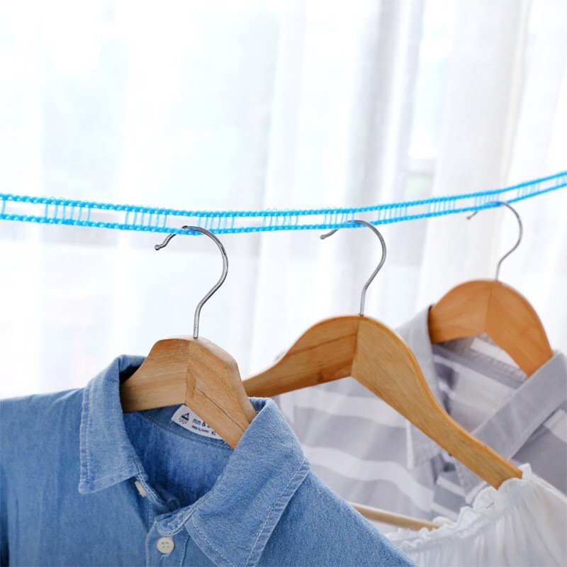 [Cuộn 5m] Dây phơi quần áo, phơi đồ có móc treo thông minh