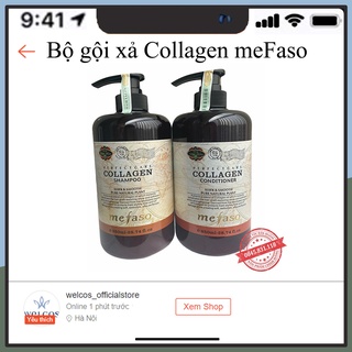 Bộ dầu cặp gội xả Collagen Argan Mefaso 850 ml/ Chai CT02