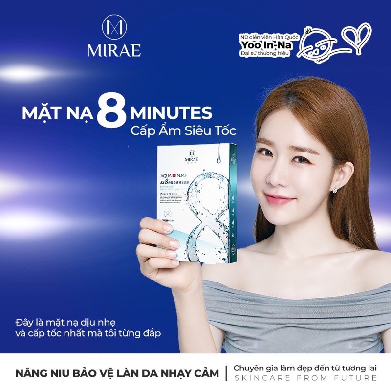 [Mã QUYEMI giảm 20k] Mặt nạ Mirae EX 8 phút hôp 5 miếng các loại, mask dưỡng da cao cấp công nghệ mớinhất