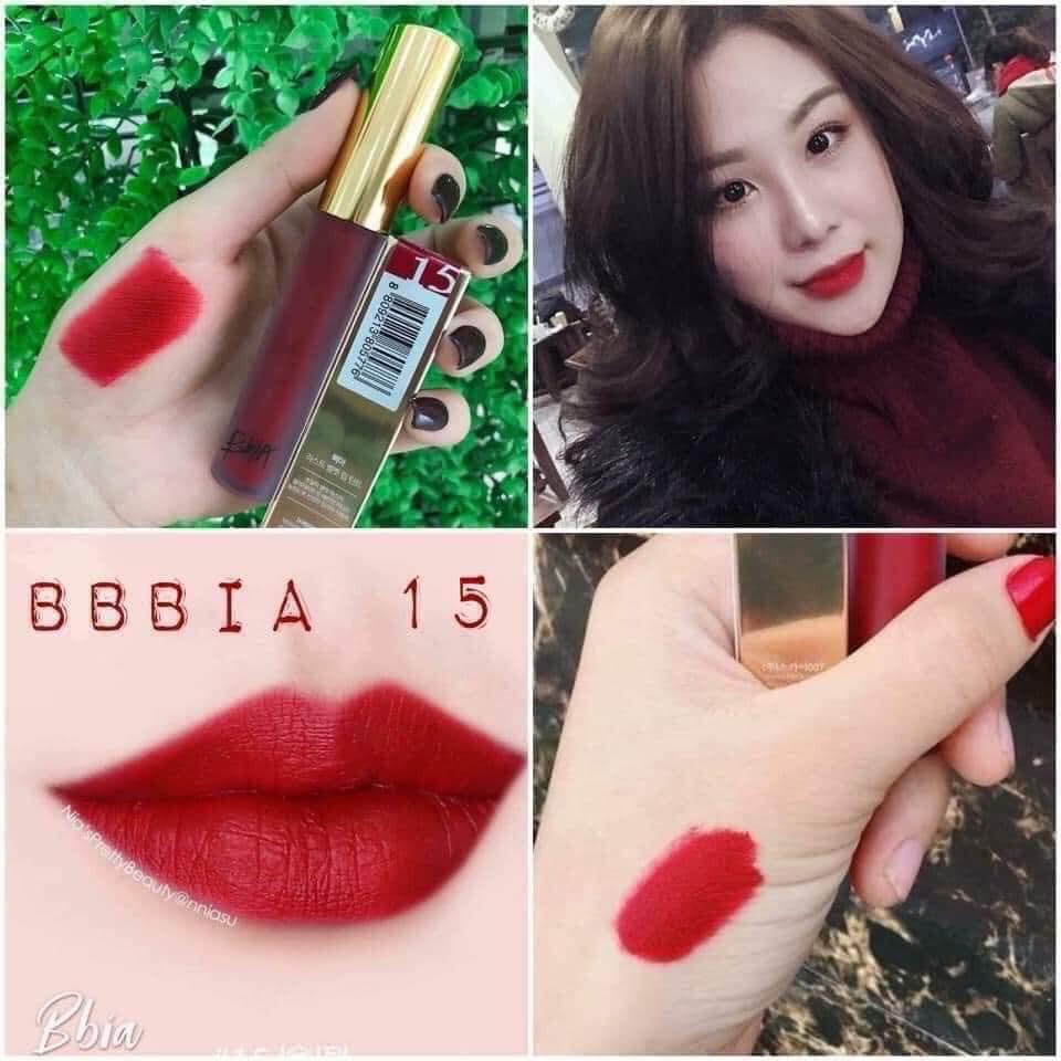 Son Kem Lì BBIA Last Velvet Lip Tint - 15 Đỏ Lạnh