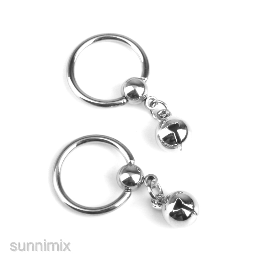 Set 2 Khuyên Rốn Màu Bạc Đính Hạt Thời Trang