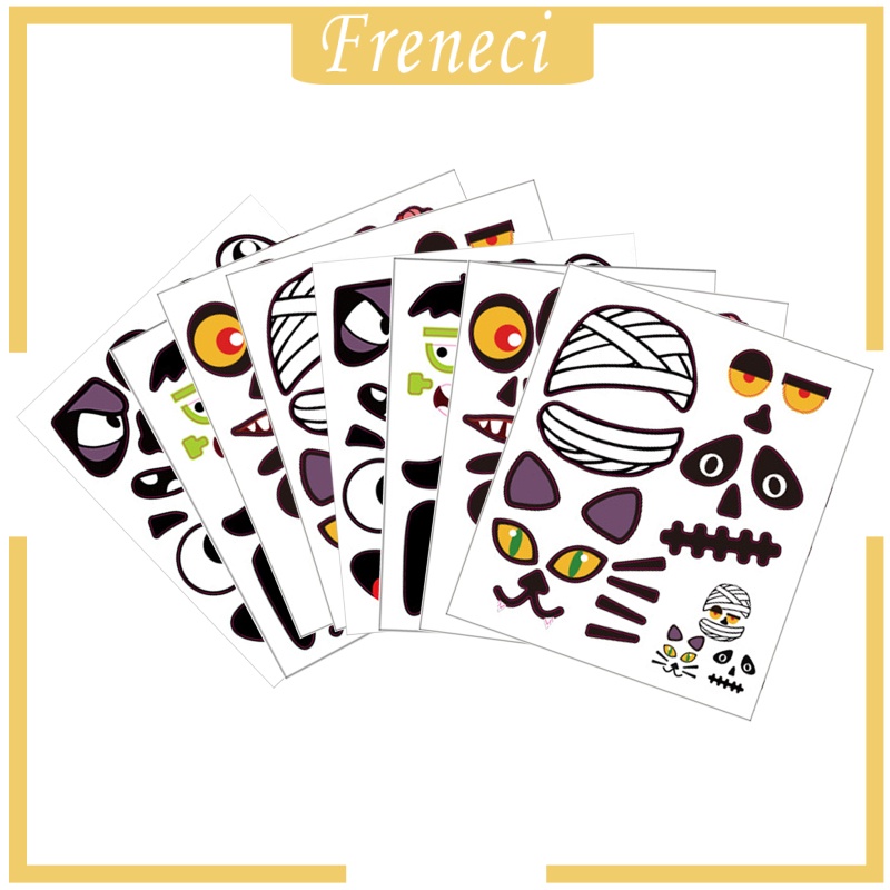 8 Sticker Dán Trang Trí Sổ Lưu Niệm Dễ Thương Cho Dịp Halloween