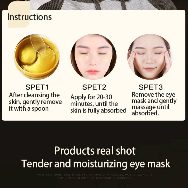 Hộp 60 miếng mặt nạ mắt IMAGES chứa tinh chất Hyaluronic acid/rong biển /ngọc trai đen 80g