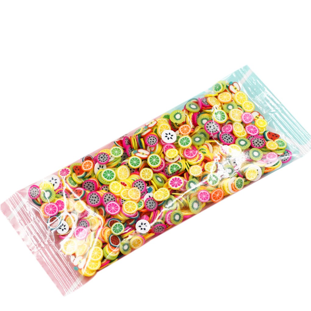 Túi 1000 hạt đất sét polymer 3D dùng trang trí móng tay