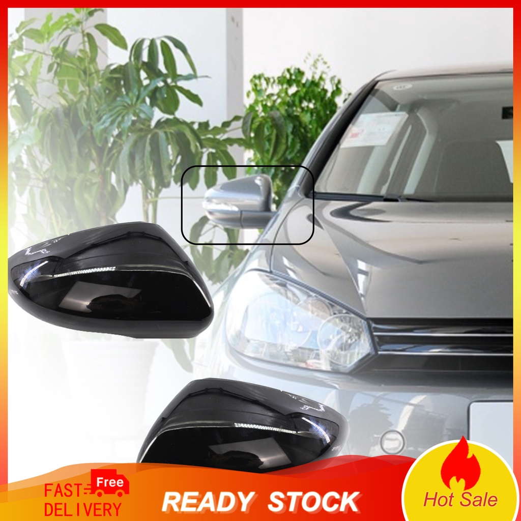 Ốp Gương Chiếu Hậu Xe Hơi Màu Đen Bóng 5K Chất Lượng Cao0857538 Dây Điện 5K 5K Chất Lượng Cao0857537 Phụ Kiện Chuyên Dụng Dành Cho VW Golf 6 MK6 09-12