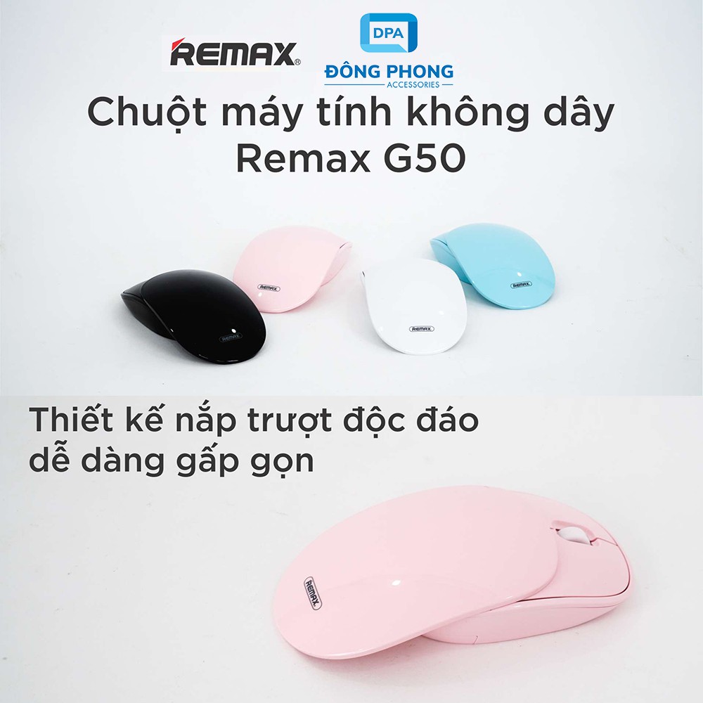 Chuột Không Dây Remax G50 Chính Hãng Thiết Kế Trượt