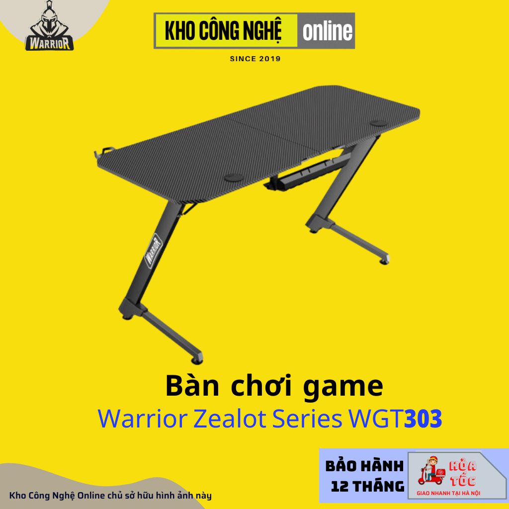 Bàn chơi game WARRIOR Zealot Series WGT303 (Hàng chính hãng)