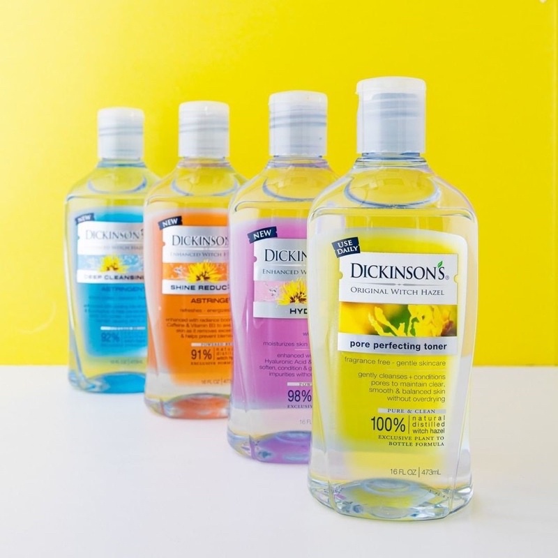 Nước Hoa Hồng Làm Sạch, Se Khít Lỗ Chân Lông Dickinson's Witch Hazel Toner