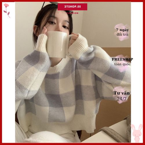 Áo croptop len tay dài, áo croptop len phong cách Hàn Quốc