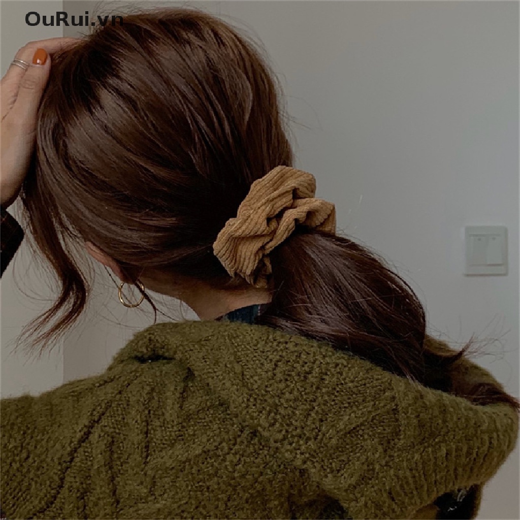 Dây Cột Tóc Nhung Co Giãn Màu Sắc Ngọt Ngào Cho Nữ