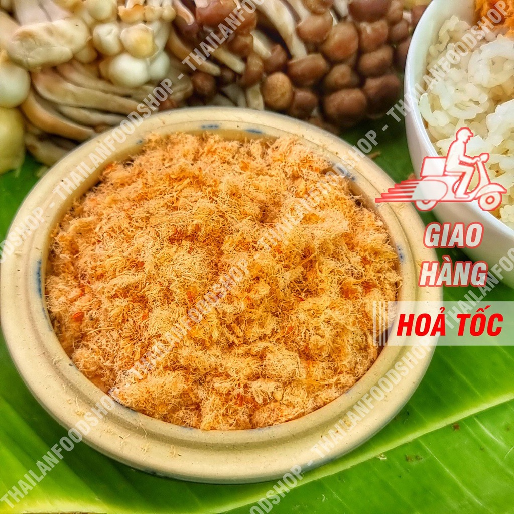 Chà Bông Tôm (Ruốc Tôm) Túi 100Gram (Hút Chân Không) - 100% Thịt Tôm