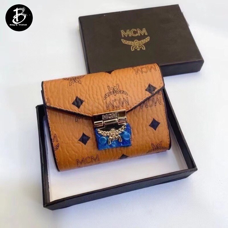 VÍ NGẮN, VÍ GẬP ĐÔI MCM KHÓA MẠ