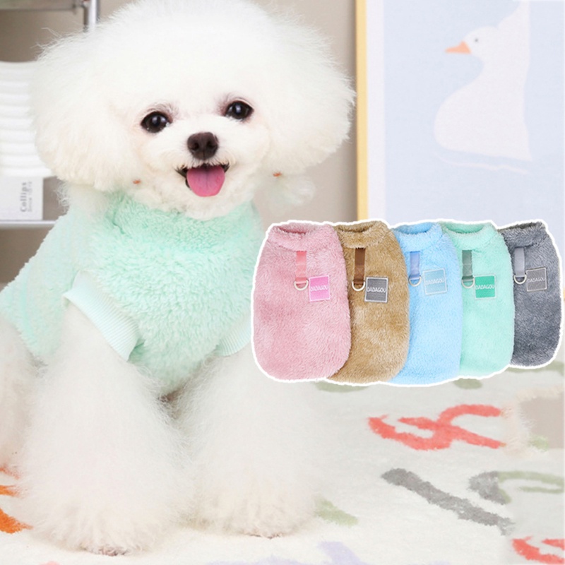Quần Áo Cho Chó Mèo Thun Lông Cừu &amp; Nỉ Quần Áo Thú Cưng Thêu Trái Cây Giá Rẻ