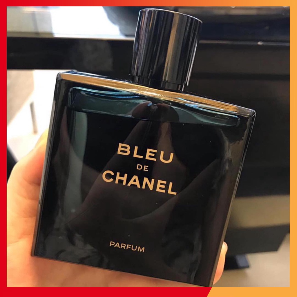  Nước Hoa nam blue de chanel parfum nắp hít chữ vàng 100ml và chai mini 20ml