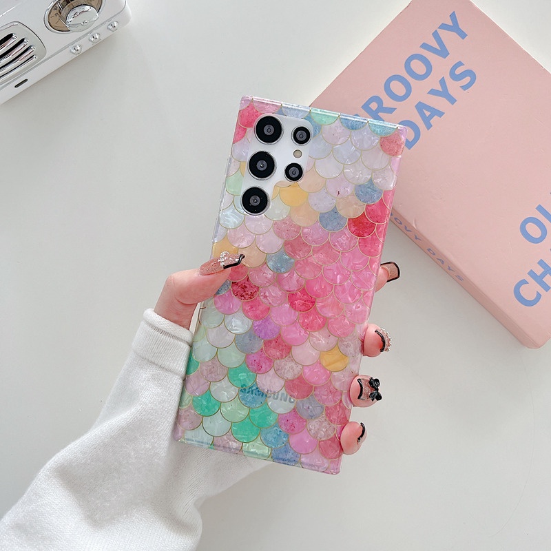 Ốp Điện Thoại Mềm Họa Tiết Vảy Cá Thời Trang Mới Cho Samsung Galaxy S20 FE S21 S22 UItra S23 Plus S23 UItra