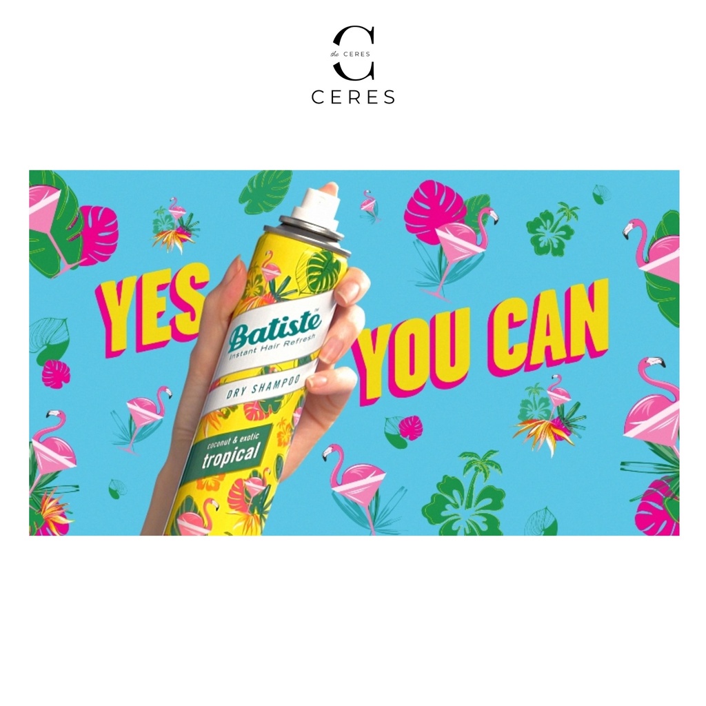 [Anh Quốc] Dầu Gội  Đầu Khô Batiste Dry Shampoo - Xịt Tóc Khô Bồng Bềnh Tức Thì