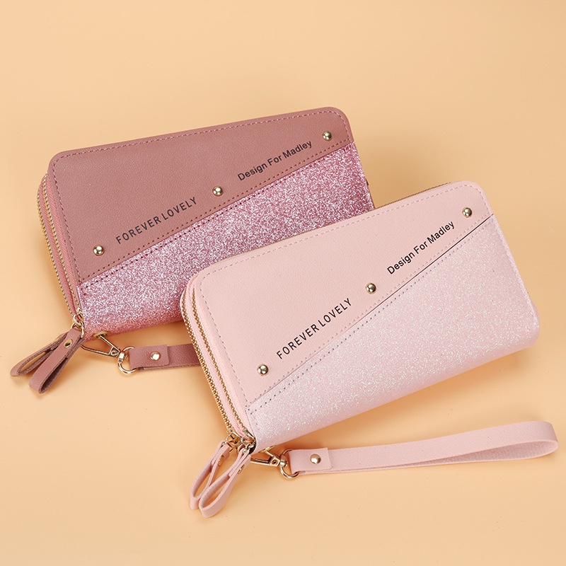 Ví Nữ Dài Khóa Kéo Thời Trang Hàn Quốc Giá Đỡ