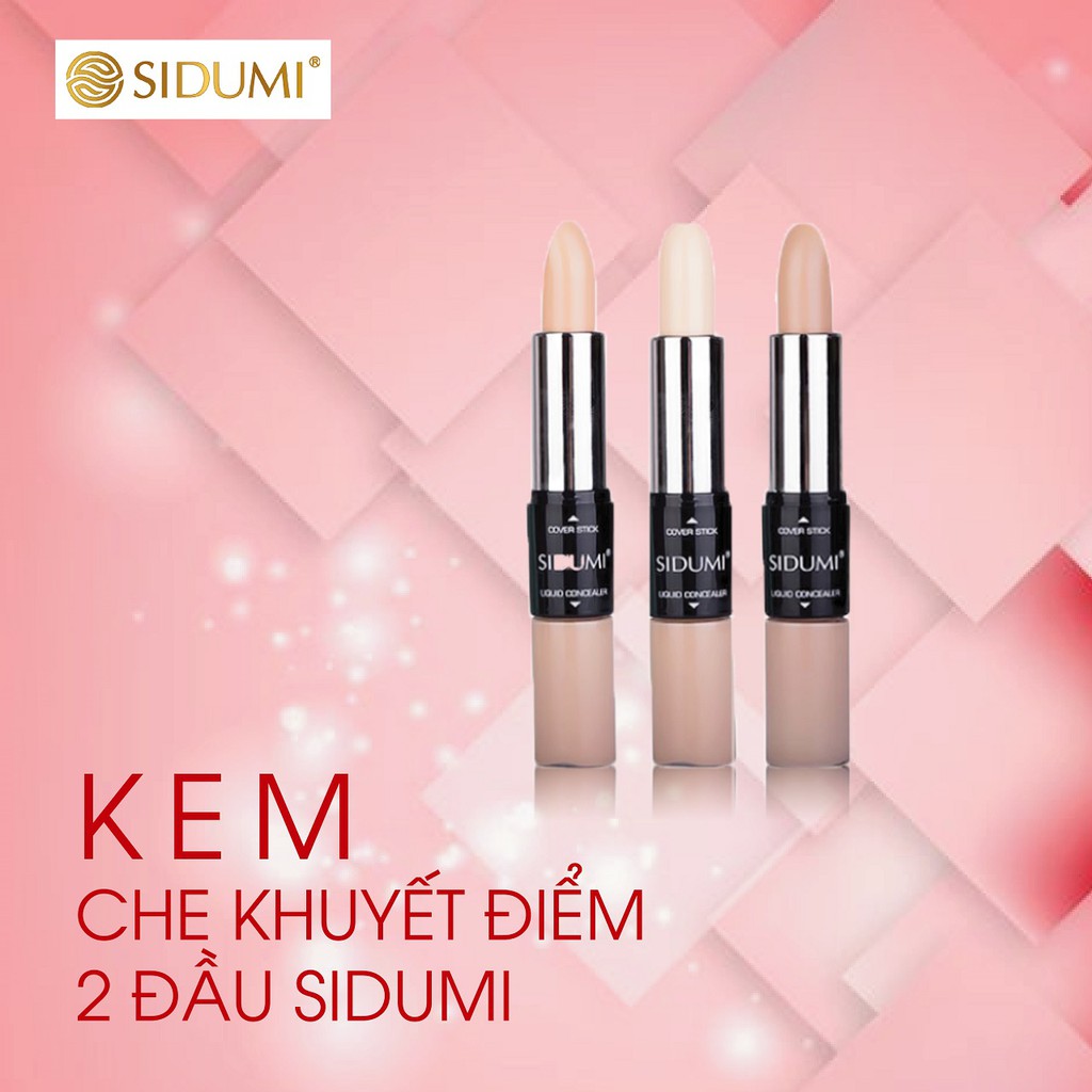 Kem Che Khuyết Điểm 2 Đầu Sidumi - Sidumi Cover Stick Liquid Concealer SDM CK305