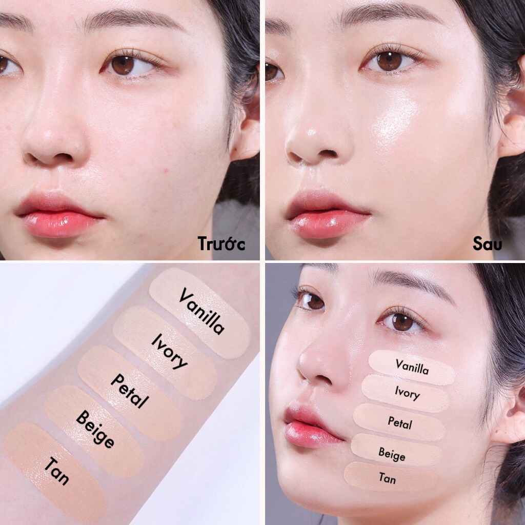 Phấn nước trang điểm ESPOIR mỏng mịn tự nhiên Pro Tailor Be Glow Cushion/ Be Powder Cushion New SPF42 PA++ ESPR05 ESPR06