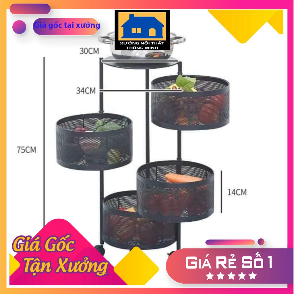 Kệ đa năng để đồ nhà bếp tiện dụng có bánh xe di chuyển tiện dụng- HÀNG LOẠI 1