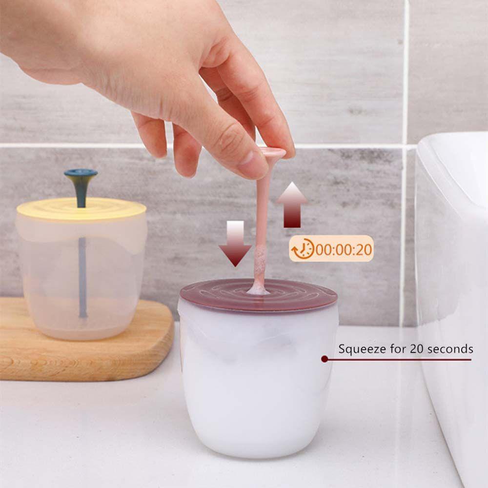 QQMALL Cốc Tạo Bọt Sữa Tắm Chăm Sóc Da Thoáng Khí Nhỏ Gọn