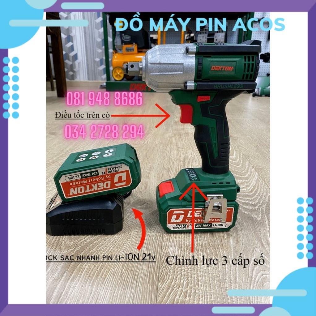 MÁY SIẾT BULONG BẰNG PIN DEKTON 21V - COS SHOP Hot