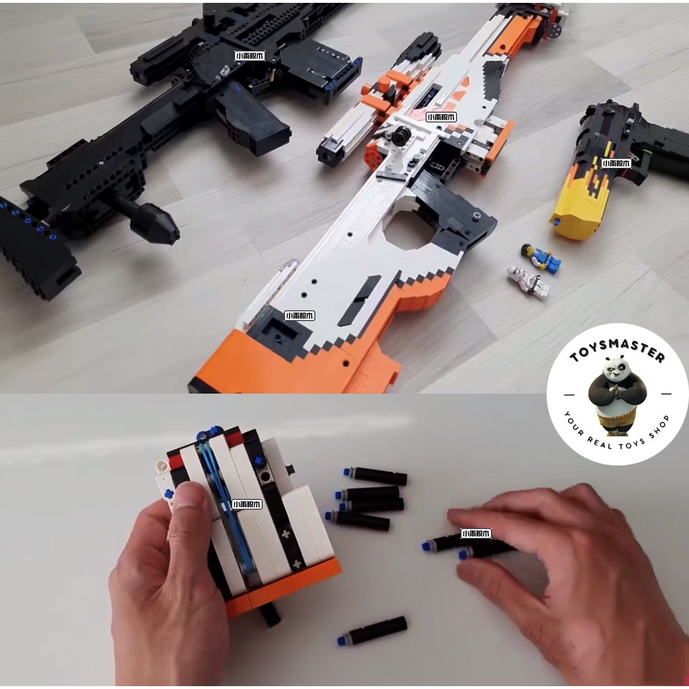 Đồ Chơi Lắp Ráp Mô Hình Sniper AWP Asiimov PUBG CS:GO Với 2000+ PCS,Phiên Bản Kevin183.Đồ Chơi Thông Minh Cho Bé