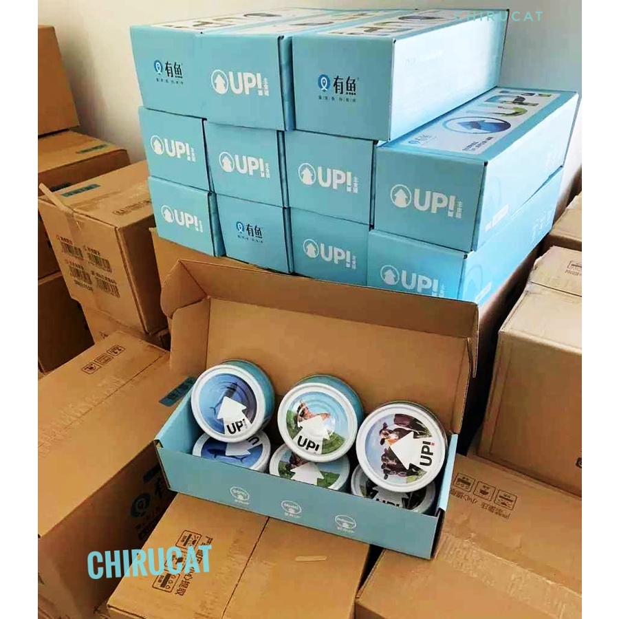 Pate UP Hàm Lượng Dinh Dưỡng Cao Multivitamin Bò,Gà,Cá,Hồi Hộp 6 Lon 100gr