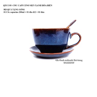 Cappuccino gift set - Bộ quà tặng cốc cappuccino OANH GIA AUTHENTIC BAT TRANG