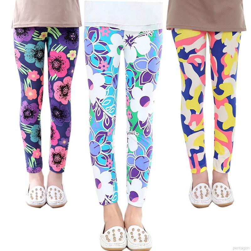 Quần legging hoa xinh xắn cho bé gái