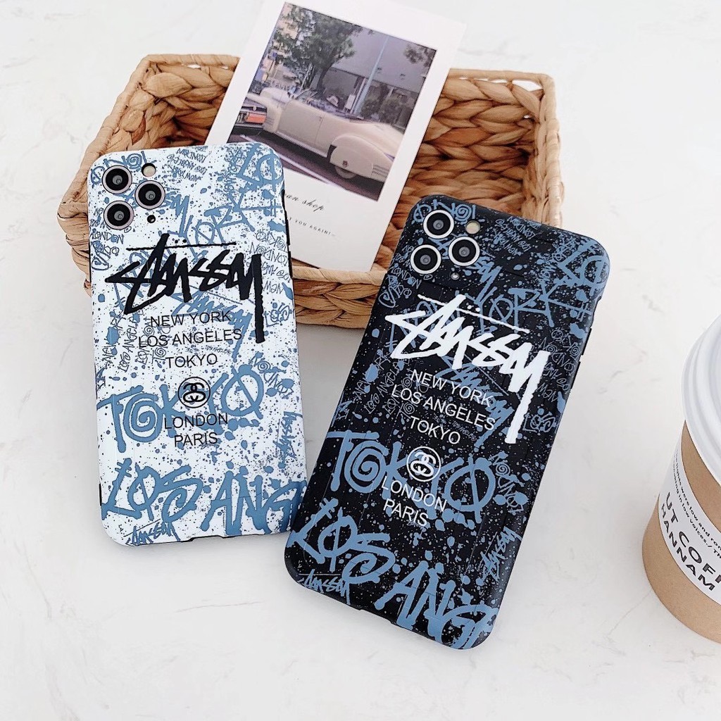 Ốp Điện Thoại In Hình Nhãn Hiệu Stussy Cho Iphone12 12promax Iphone11 Xr 7 / 8plus