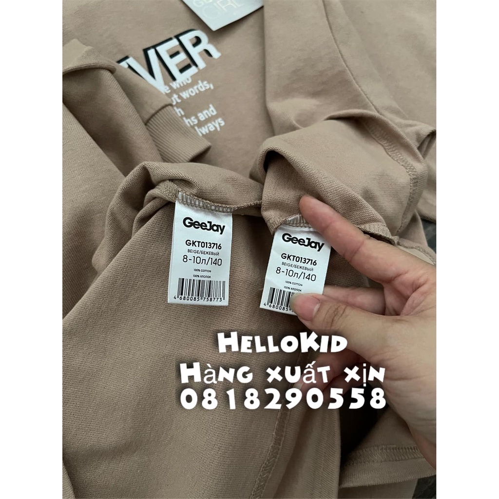 A442 - Áo nỉ forever vàng nude bé gái